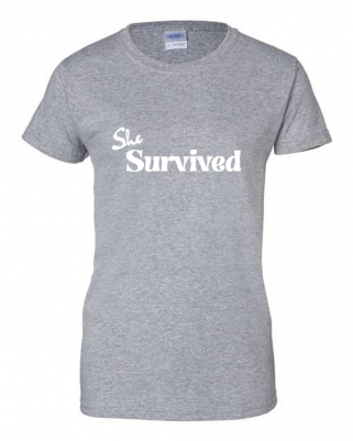 She Survived T-Shirt - Image 4