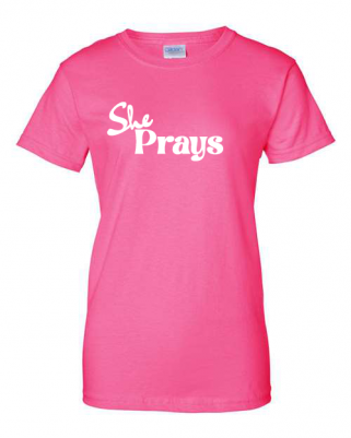 She Prays T-Shirt - Image 5