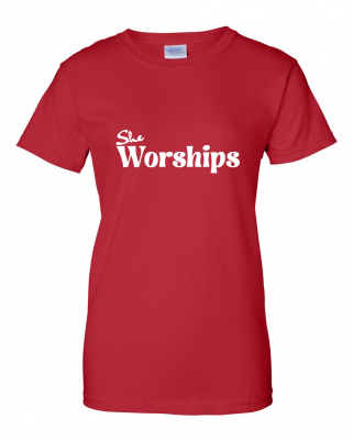 She Worships T-Shirts - Image 2