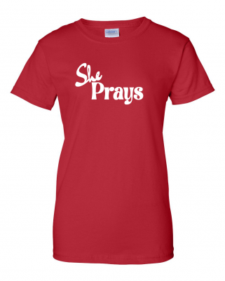She Prays T-Shirt - Image 4