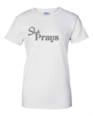 She Prays T-Shirt - Image 3